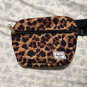 Herschel Leopard Print Crossbody Bag